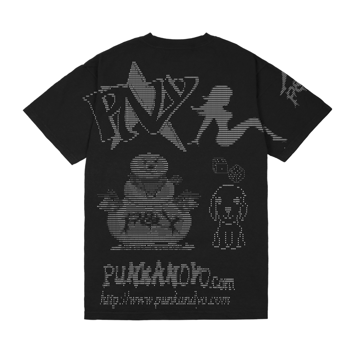 ddim tシャツ S 黒　ブラック　fti punkandyo ASCII V2 BLACK TSHIRT – PUNKANDYO