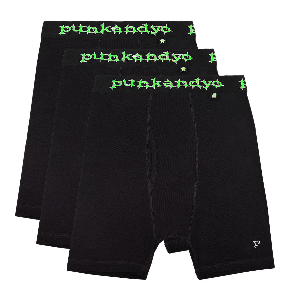 GREEN\BLACK BOXERS (3-PACK) – PUNKANDYO