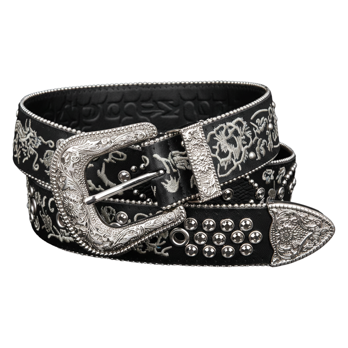 CLASE AZUL BLACK LEATHER BELT – PUNKANDYO