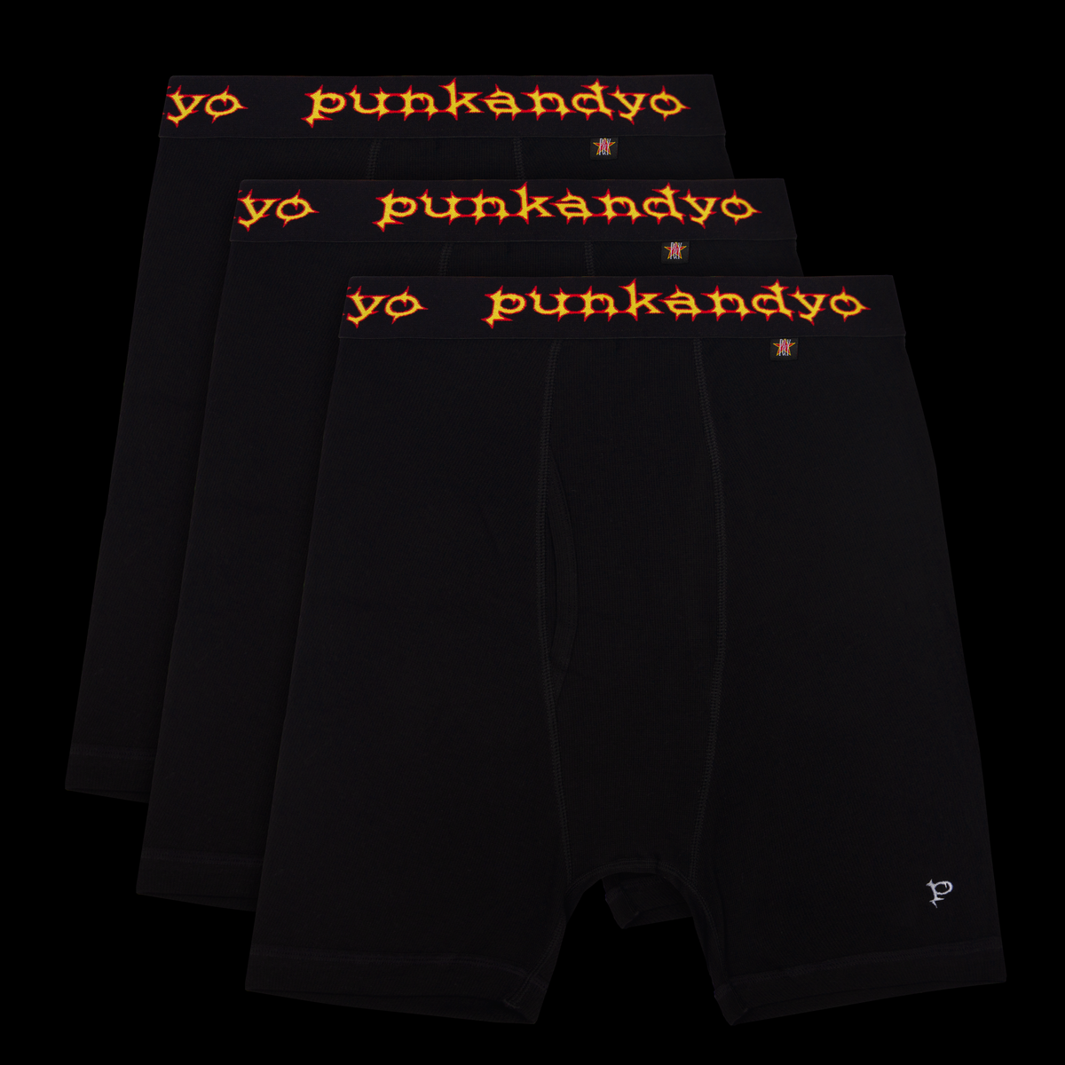 BLACK BOXERS (3-PACK) – PUNKANDYO