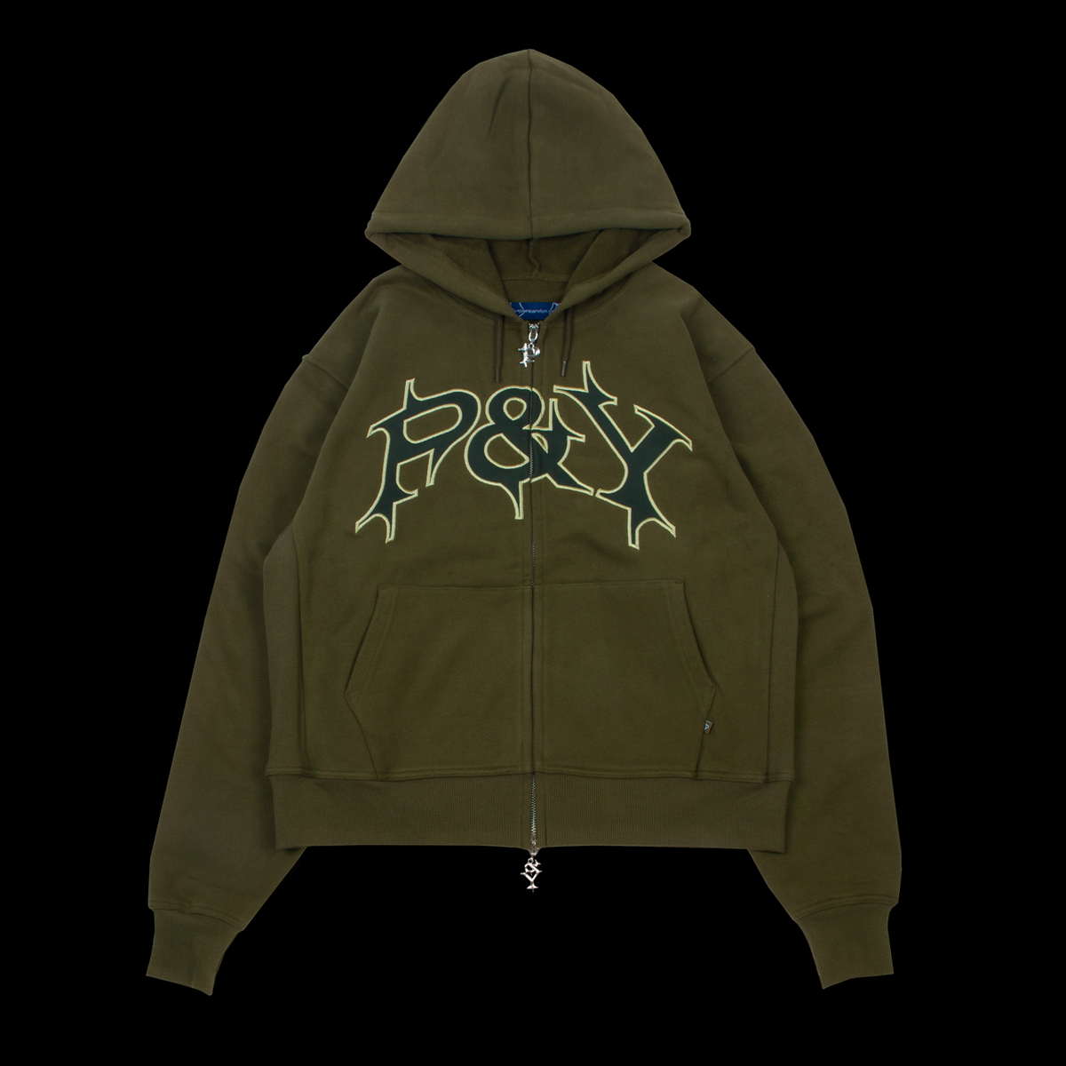 PUNKANDYO P&Y OLIVE HOODIE グリーン P&Y GREEN HOODIE – PUNKANDYO