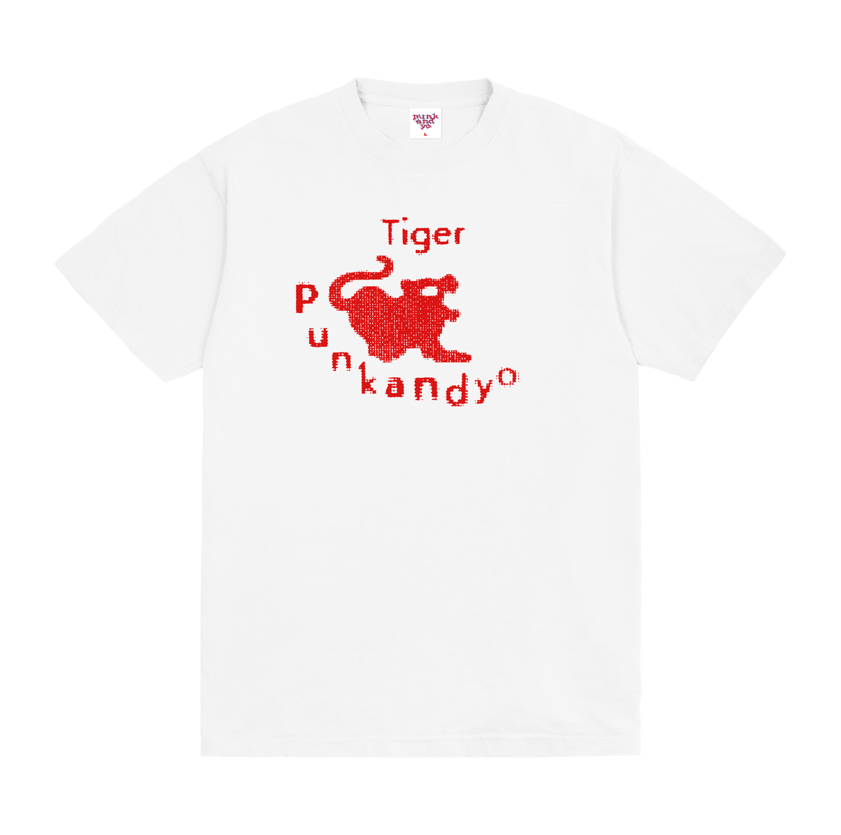 punkandyo tシャツ L TIGER PUNKANDYO SHIRT WHITE