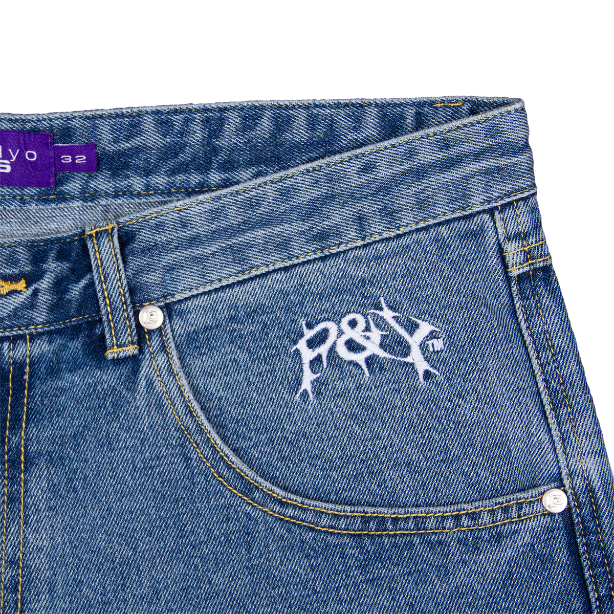 パンツ punkandyo denim 32 CURVE DENIM SHORTS LIGHT BLUE – PUNKANDYO