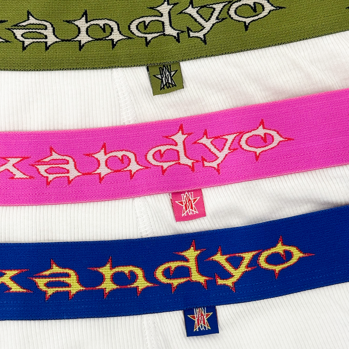 PUNKANDYO　WHITE BOXERS  ボクサーパンツ WHITE COLOURED BOXERS (3-PACK) – PUNKANDYO
