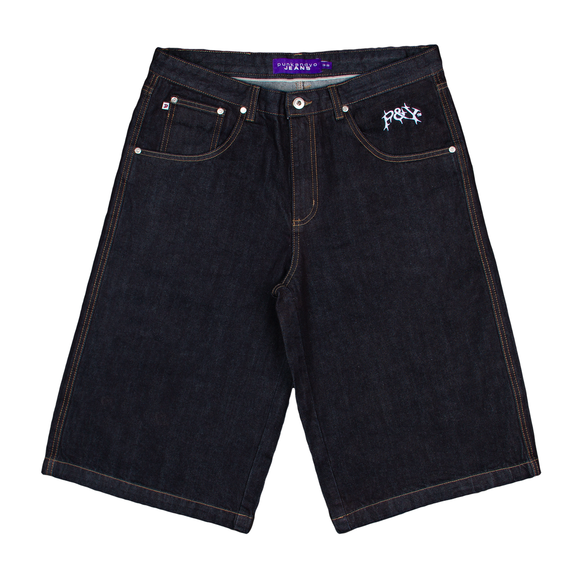 CURVE DENIM SHORTS INDIGO – PUNKANDYO