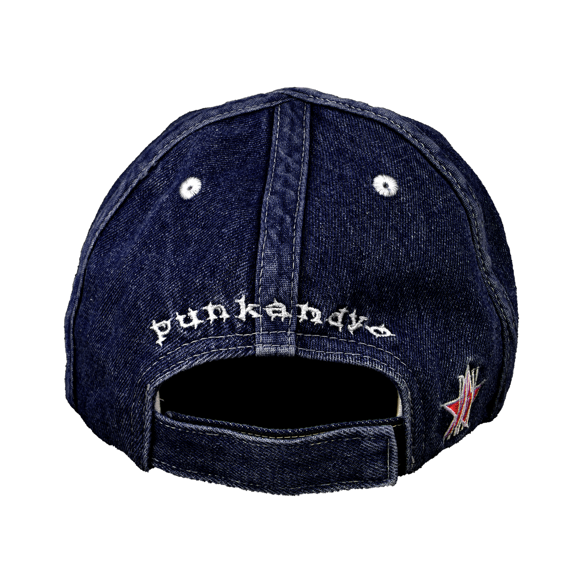 punkandyo キャップ ロゴ刺繍 Y2K ストリート BLUE DENIM FLOPPY CAP – PUNKANDYO