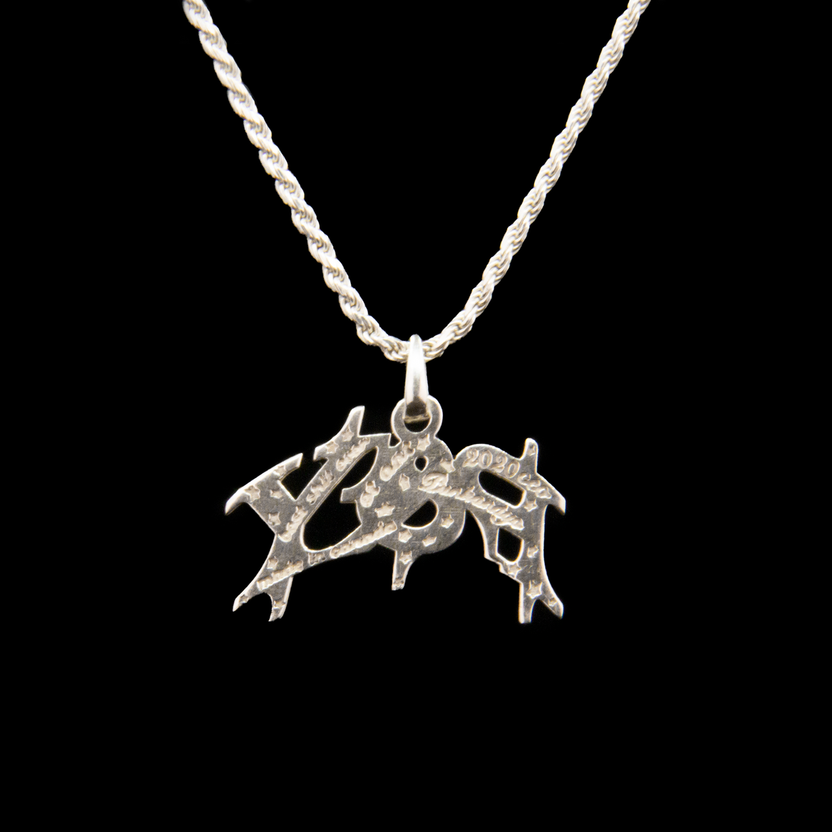 P&Y SILVER PENDANT + CHAIN (3CM WIDTH) - アクセサリー