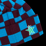 TEAL CHECKERED HAT