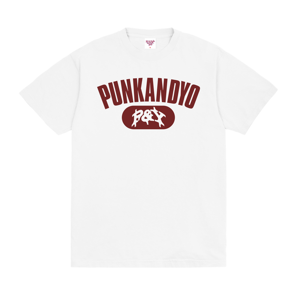 GYM COLLEGE WHITE TSHIRT – PUNKANDYO GYM COLLEGE WHITE TSHIRT – PUNKANDYO