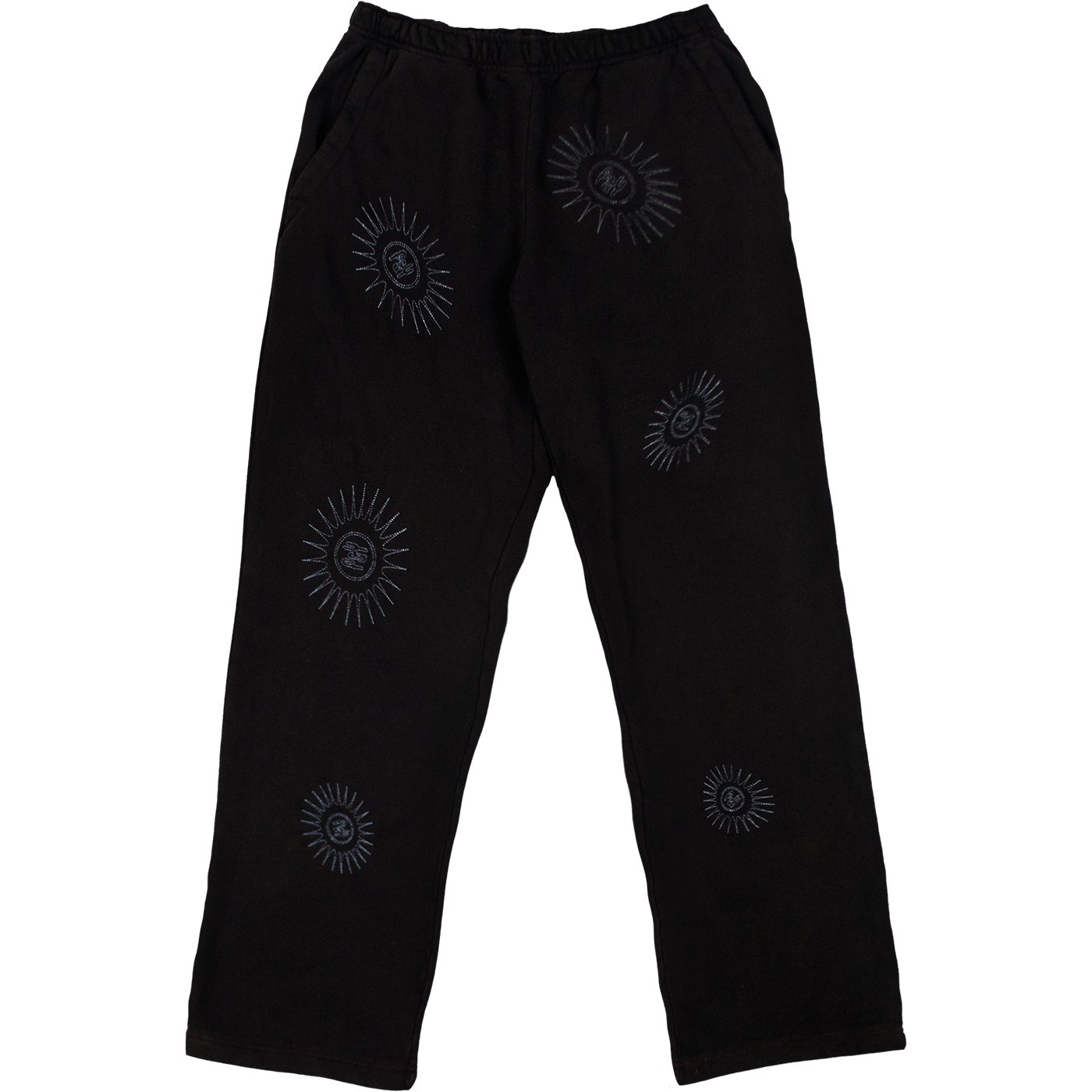 ★Wai Kei★ Star Big Logo Sweatpants Black YK23SSPT06 Sweatpants With Stars | Y2K Wave