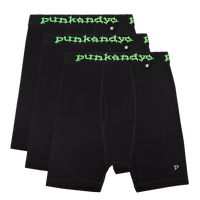 下着・アンダーウェア punkandyo PURPLE\BLACK BOXERS (3-PACK) GREEN\BLACK BOXERS (3-PACK) – PUNKANDYO