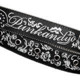 CLASE AZUL BLACK LEATHER BELT