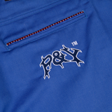 BLUE CHINO SHORTS