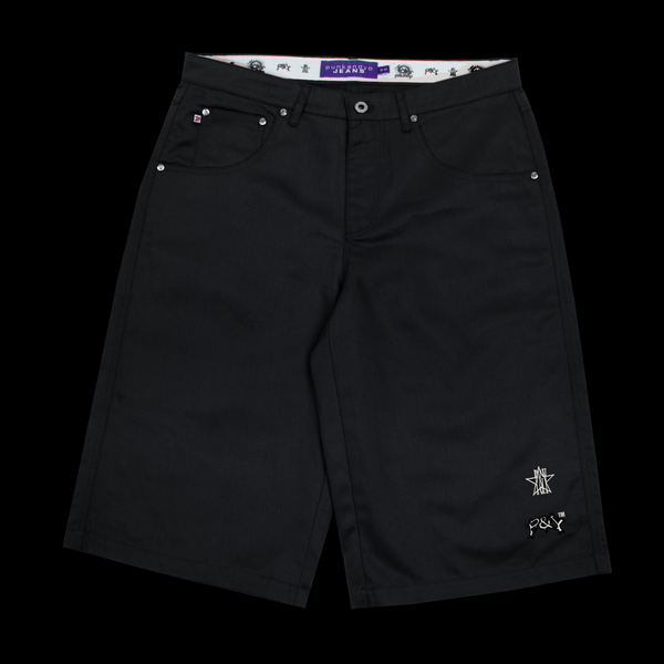 BLACK CHINO SHORTS