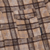 STR8 FLANNEL SHIRT BEIGE