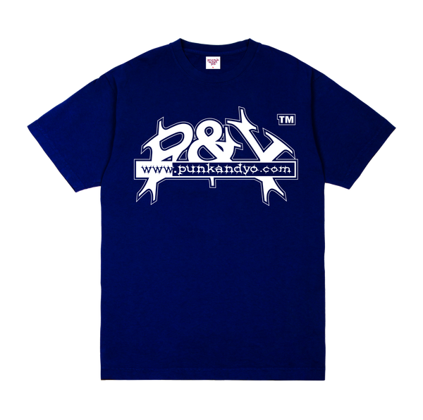 NAVY LOGO TEE