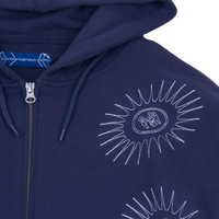 P&Y STAR HOODIE NAVY