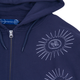 P&Y STAR HOODIE NAVY