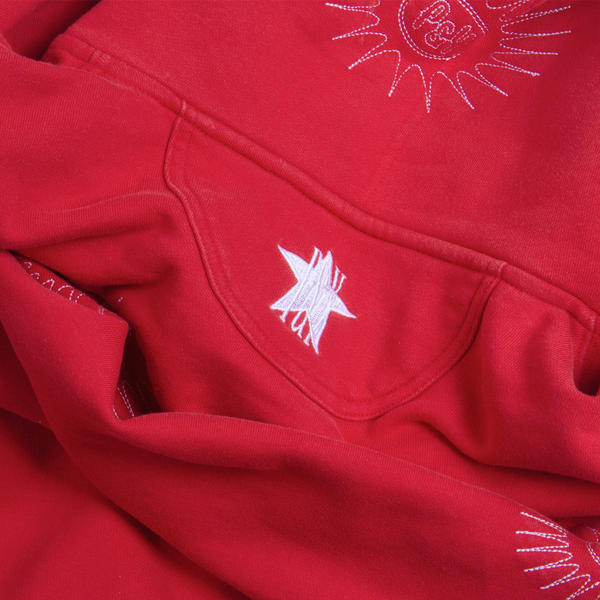 punkandyo パーカー レッド 数量限定 P&Y STAR HOODIE RED – PUNKANDYO