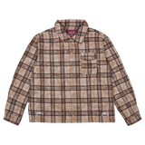 STR8 FLANNEL SHIRT BEIGE