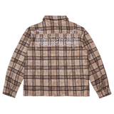 STR8 FLANNEL SHIRT BEIGE