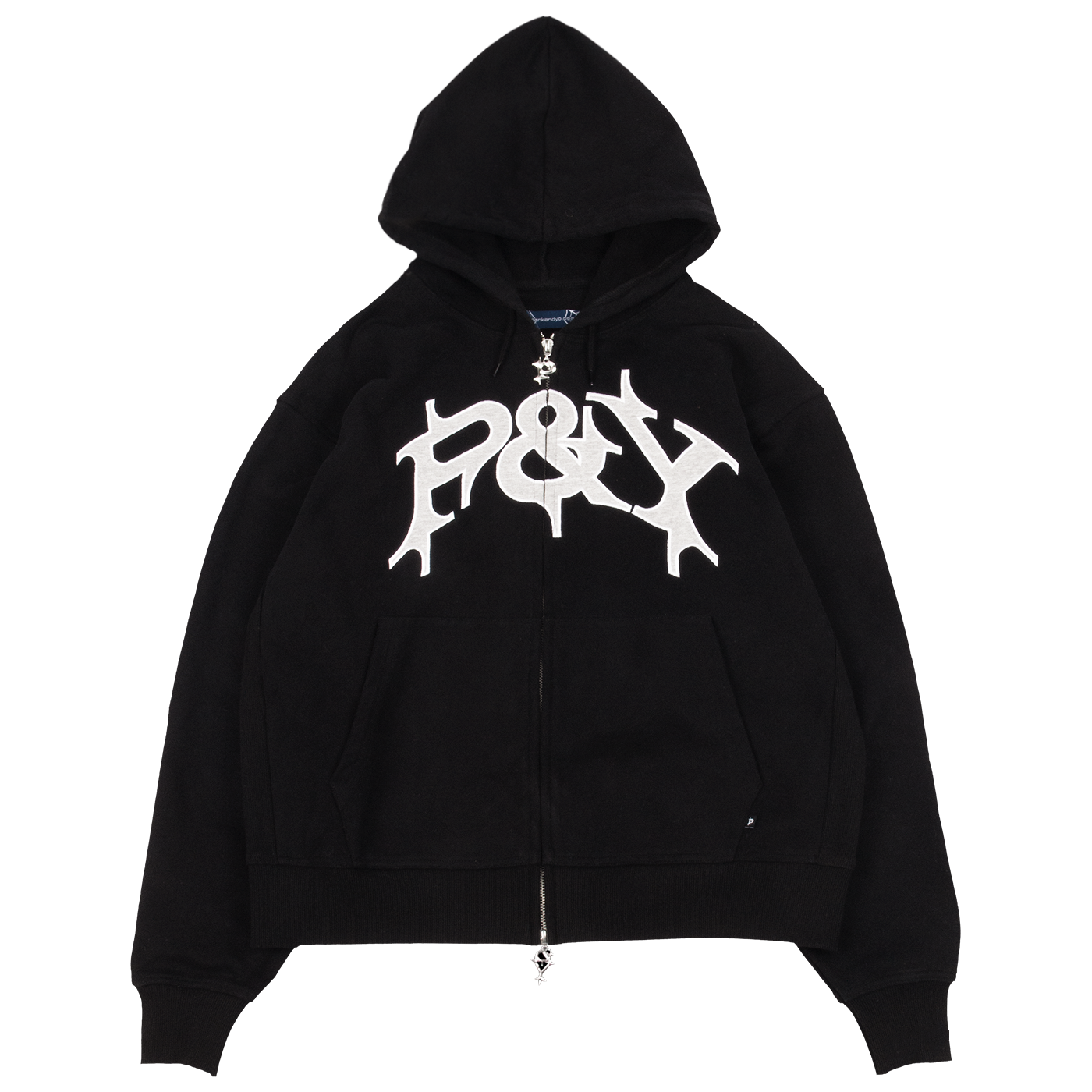 P&Y BLACK ZIP HOODIE – PUNKANDYO