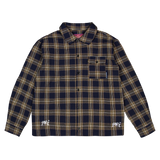 STR8 FLANNEL SHIRT BLUE