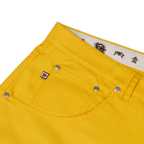 YELLOW CHINO SHORTS