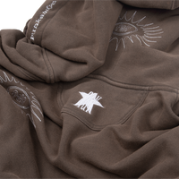 P&Y STAR HOODIE BROWN