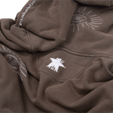 P&Y STAR HOODIE BROWN