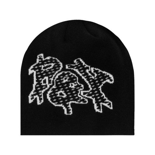 PNY TRACK PATTERN BEANIE BLACK