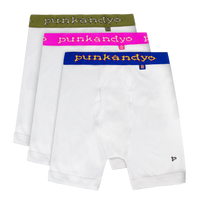 punkandyo boxers p&y ボクサーパンツ 白 1枚 S WHITE COLOURED BOXERS (3-PACK) – PUNKANDYO