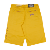 YELLOW CHINO SHORTS