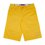YELLOW CHINO SHORTS