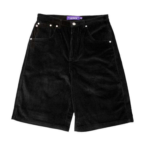 BLACK CORD SHORTS