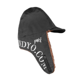 EAR FLAP HAT BLACK