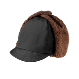 EAR FLAP HAT BLACK