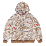 WHITE CAMO RAGLAN HOODIE