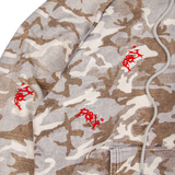 WHITE CAMO RAGLAN HOODIE