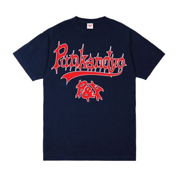 VARSITY SCRIPT T-SHIRT NAVY – PUNKANDYO