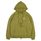 1960 THERMAL LINED ZIP HOODIE GREEN