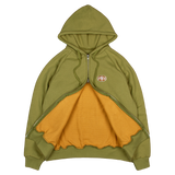 1960 THERMAL LINED ZIP HOODIE GREEN
