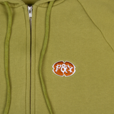 1960 THERMAL LINED ZIP HOODIE GREEN