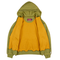 1960 THERMAL LINED ZIP HOODIE GREEN – PUNKANDYO