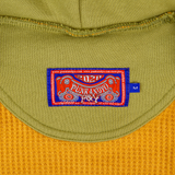 1960 THERMAL LINED ZIP HOODIE GREEN