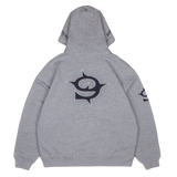 PLAID LINED HOODIE GREY