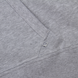 PLAID LINED HOODIE GREY