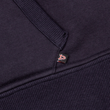 PLAID LINED HOODIE NAVY