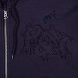 AEH ZIP HOODIE NAVY