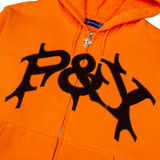P&Y ZIP HOODIE ORANGE